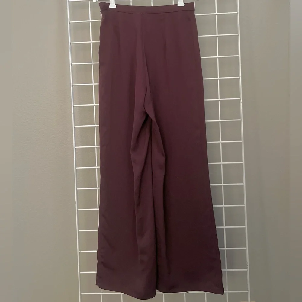 H&M Divided Burgundy Wide Leg Pants